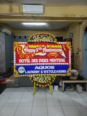 Papan Bunga di Pusat Kota Pontianak